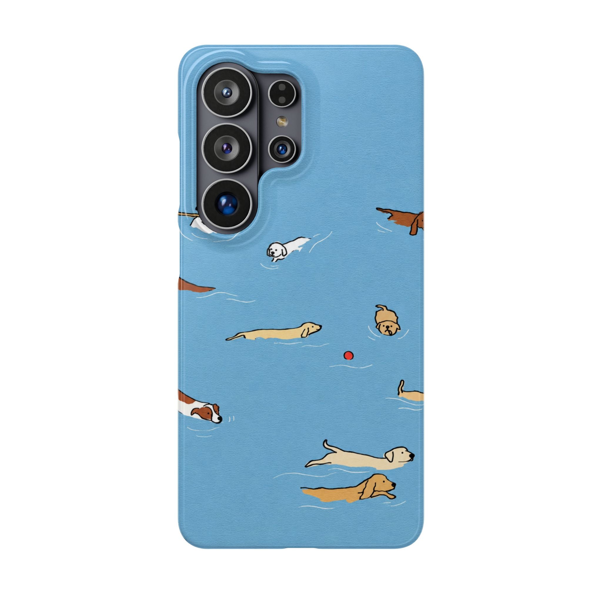 Swimming Dogs Phone Case