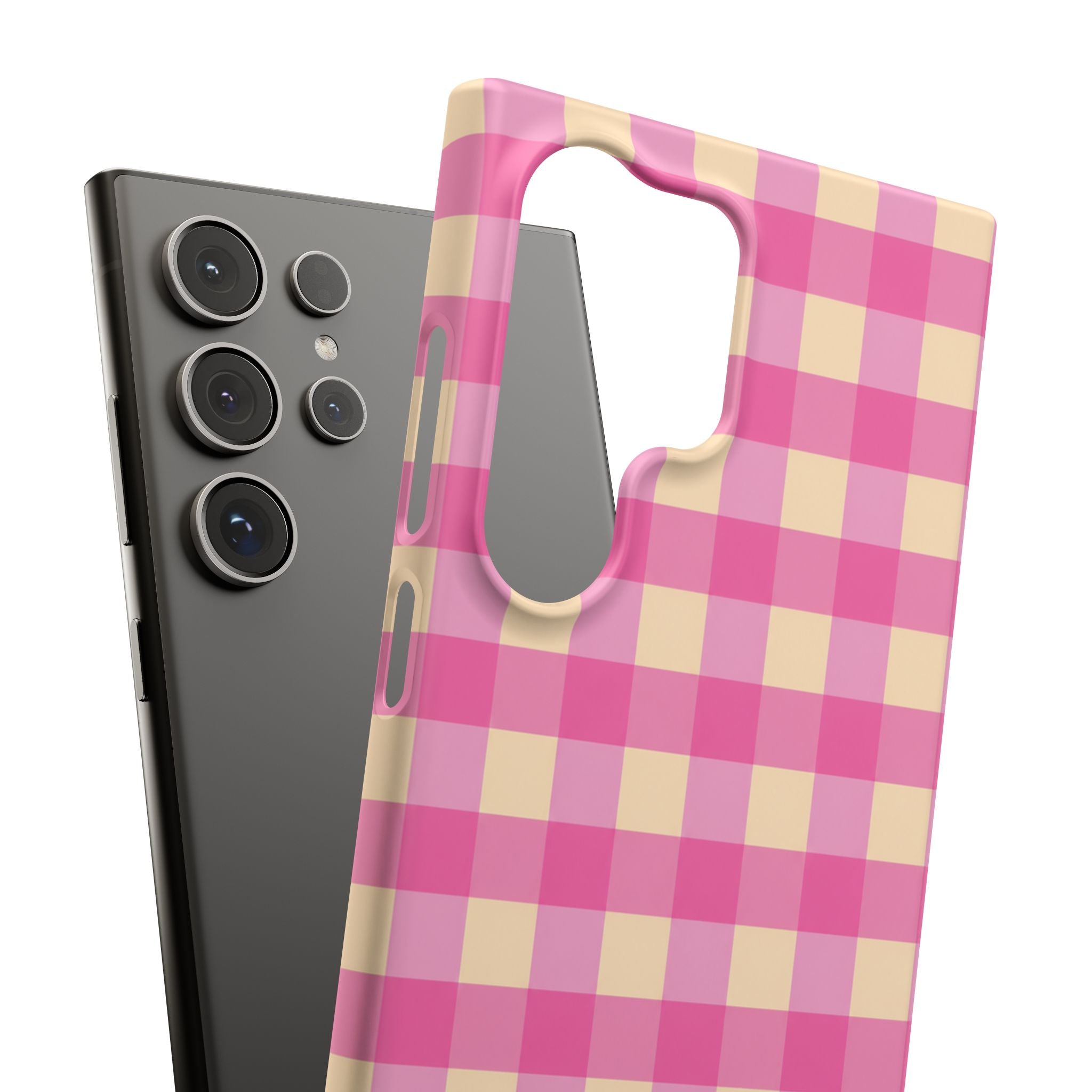 Pink Gingham Phone Case
