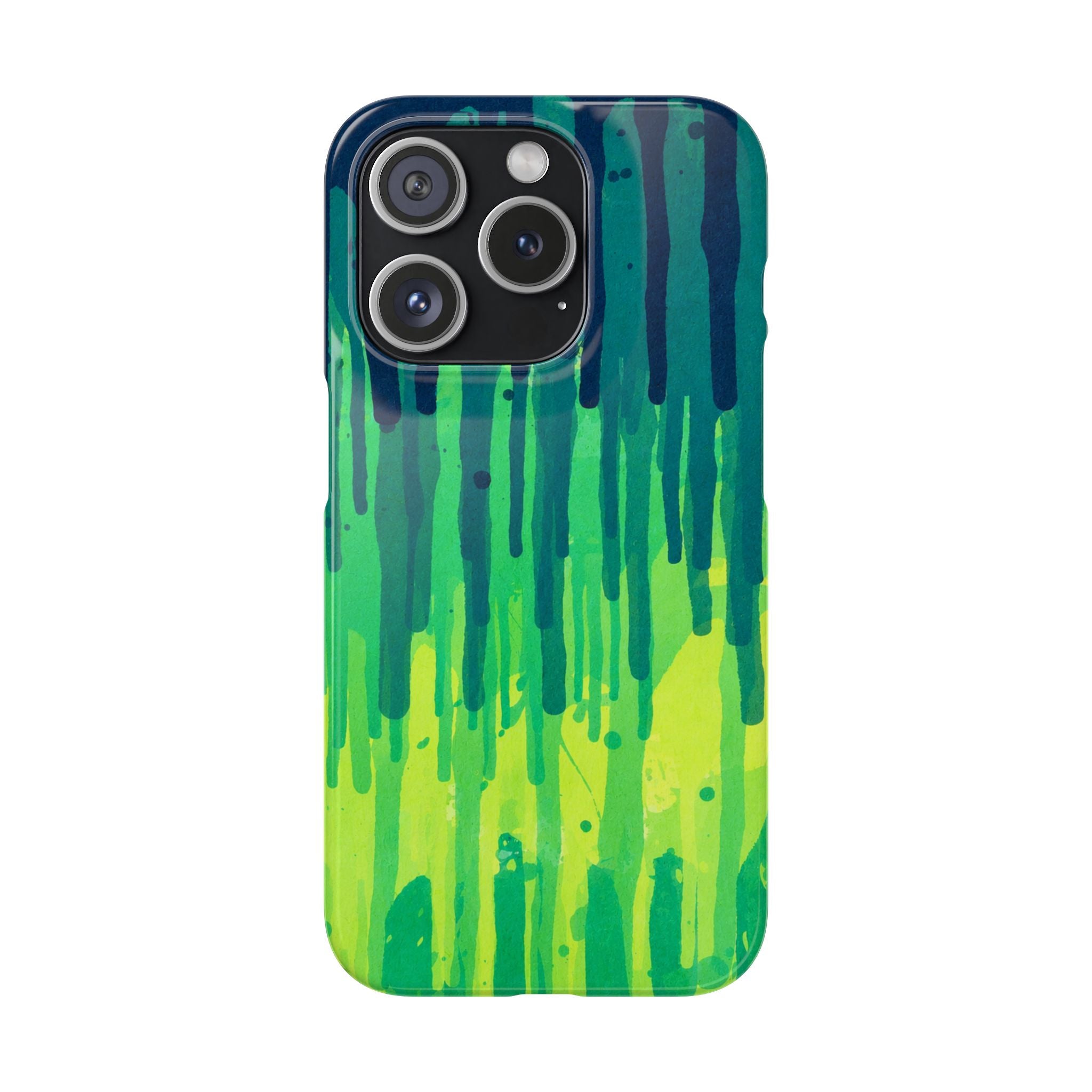 Liquid Emerald – Abstract Drip Phone Case