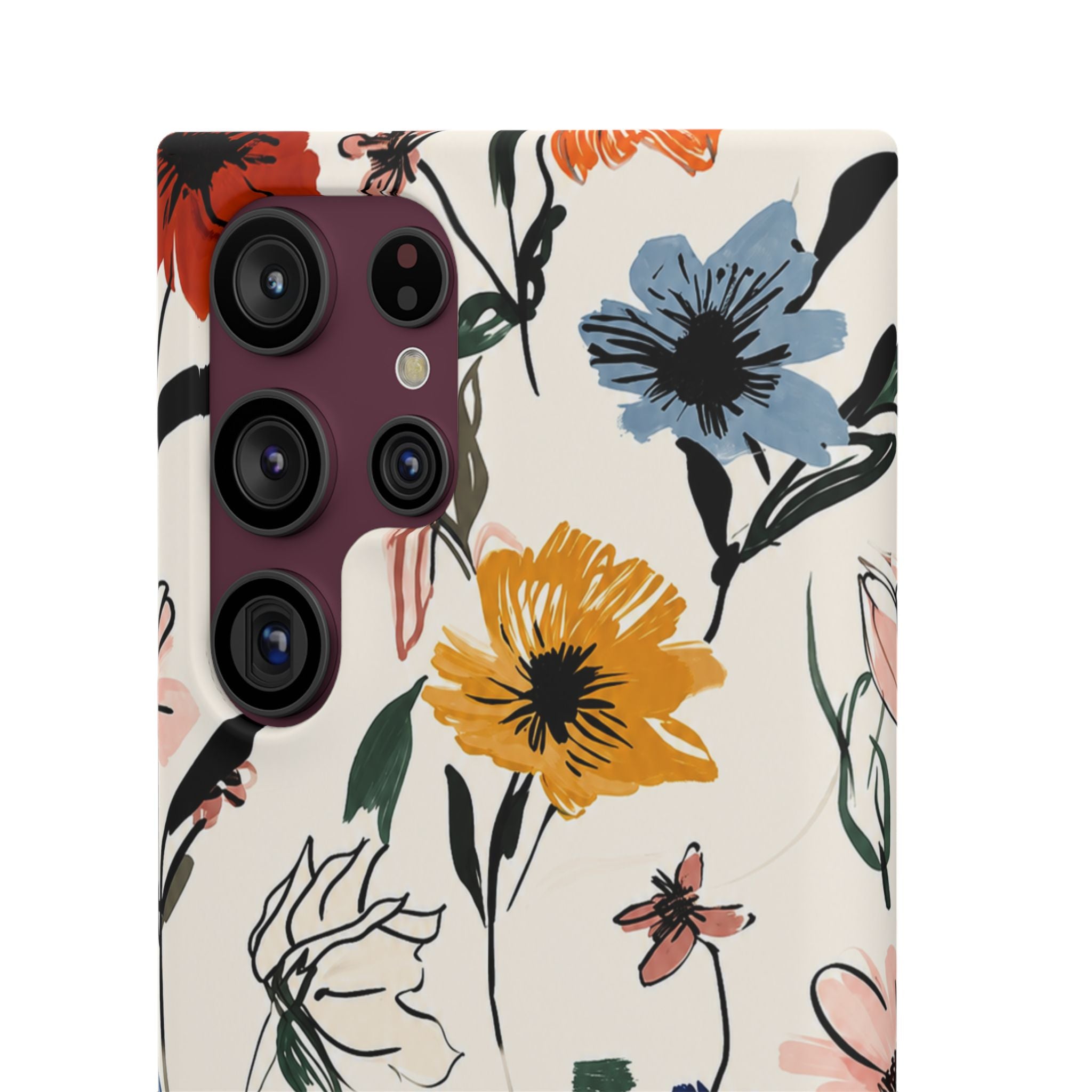 Wildflower Sketch Phone Case