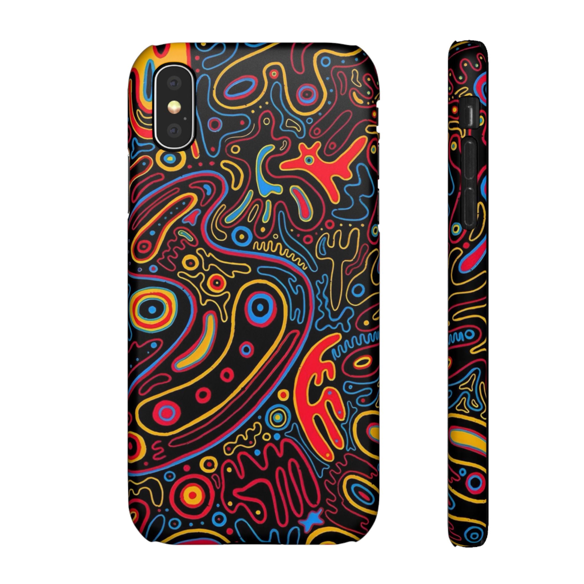 Neon Maze Phone Case
