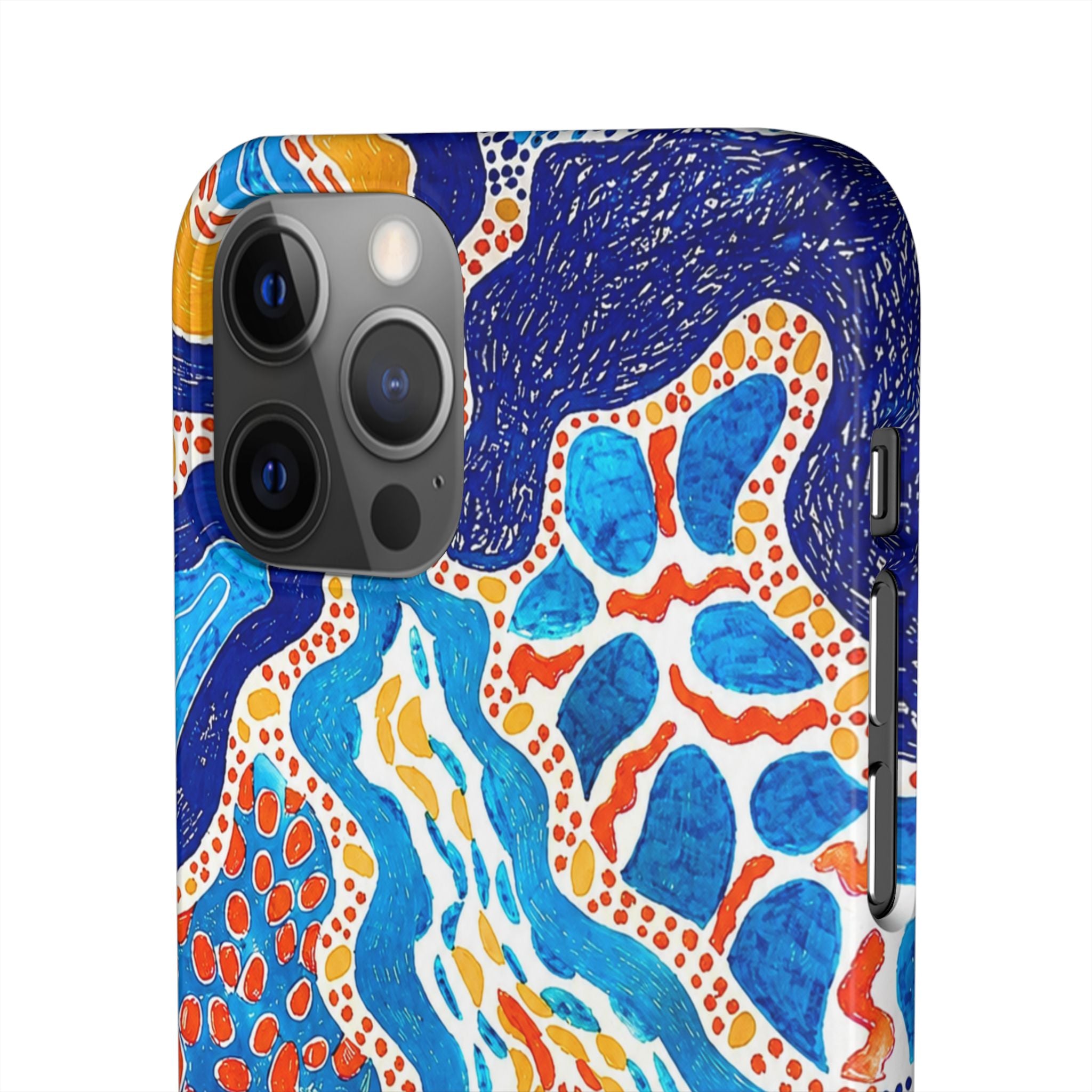 Abstract Blue Pattern Phone Case