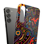 Neon Maze Phone Case