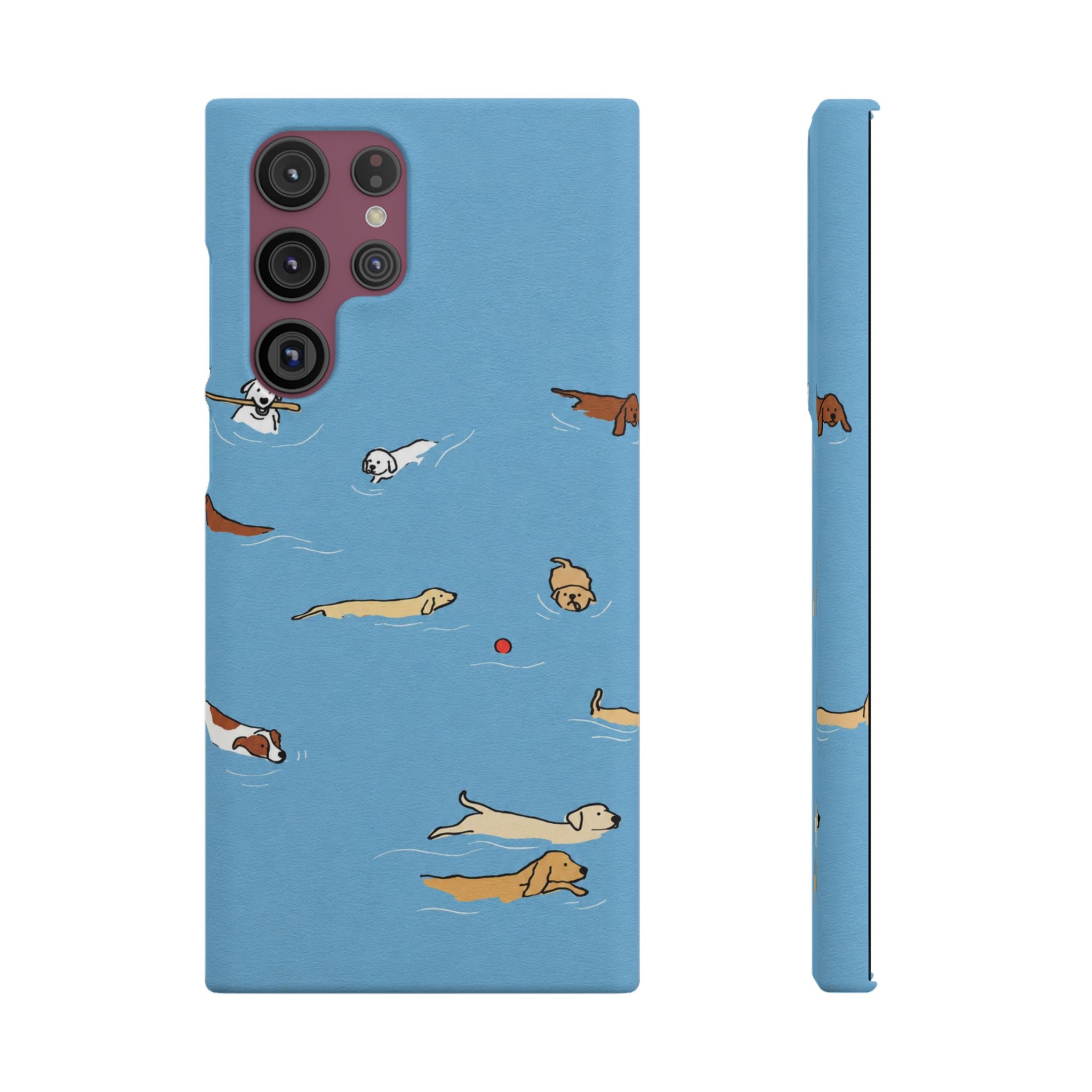 Swimming Dogs Phone Case