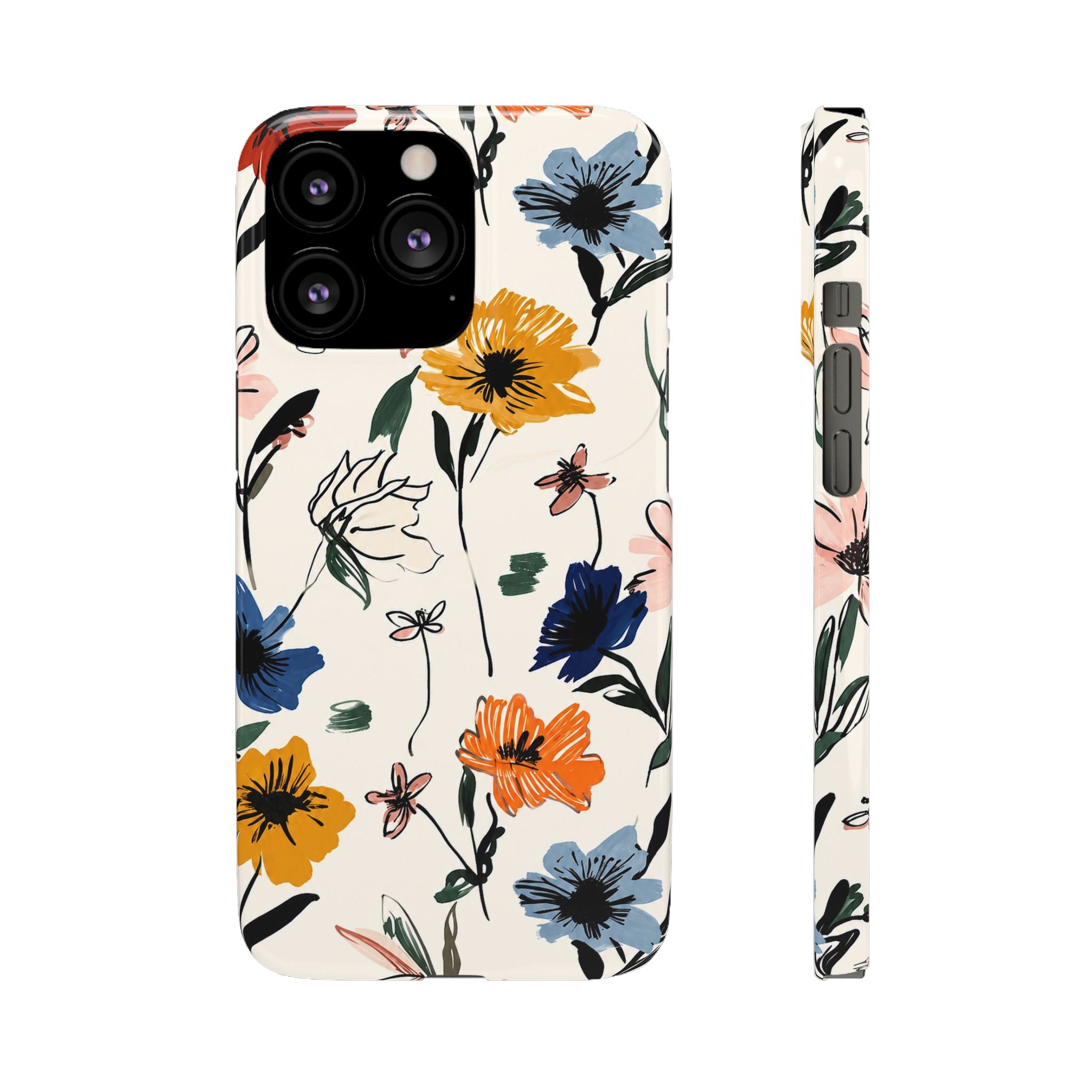 Wildflower Sketch Phone Case