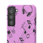 Pink Music Notes Phone Case