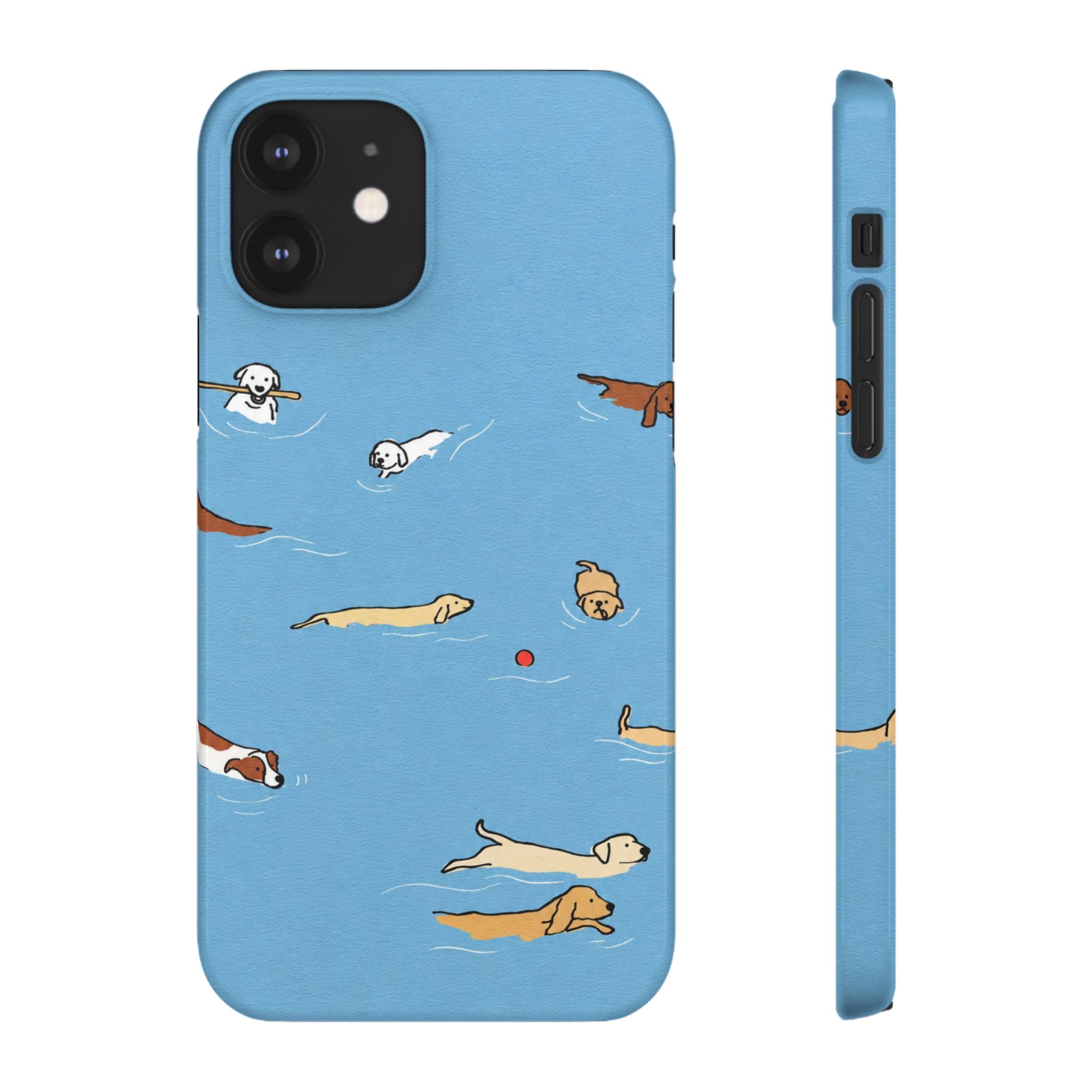 Swimming Dogs Phone Case