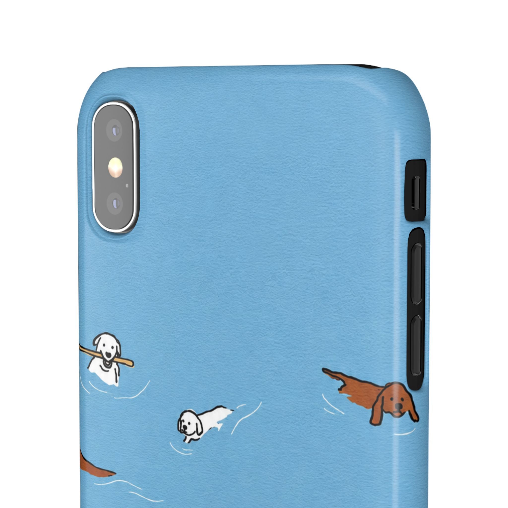 Swimming Dogs Phone Case