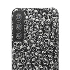 Black and White Skull Pattern Phone Case