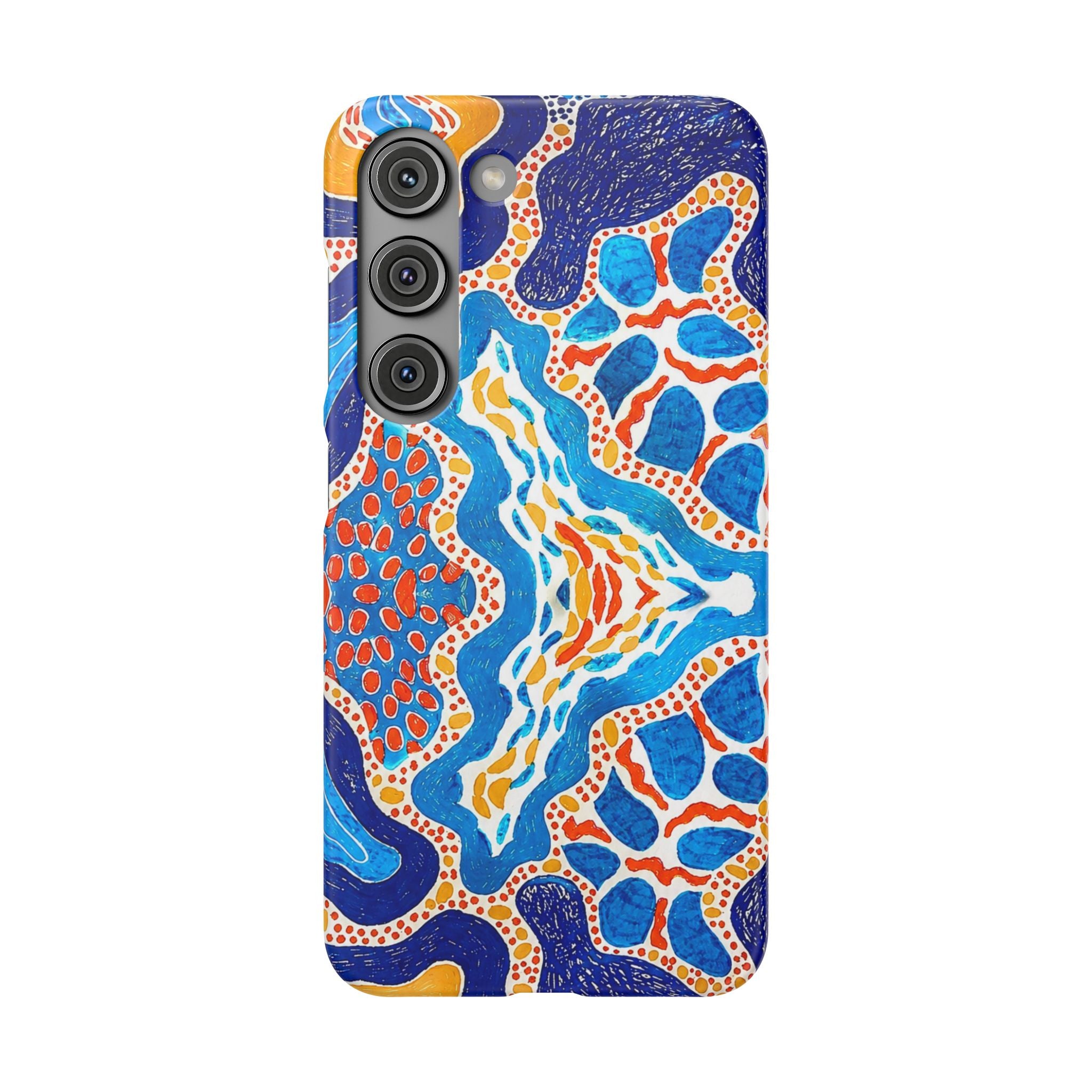 Abstract Blue Pattern Phone Case