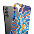 Abstract Blue Pattern Phone Case