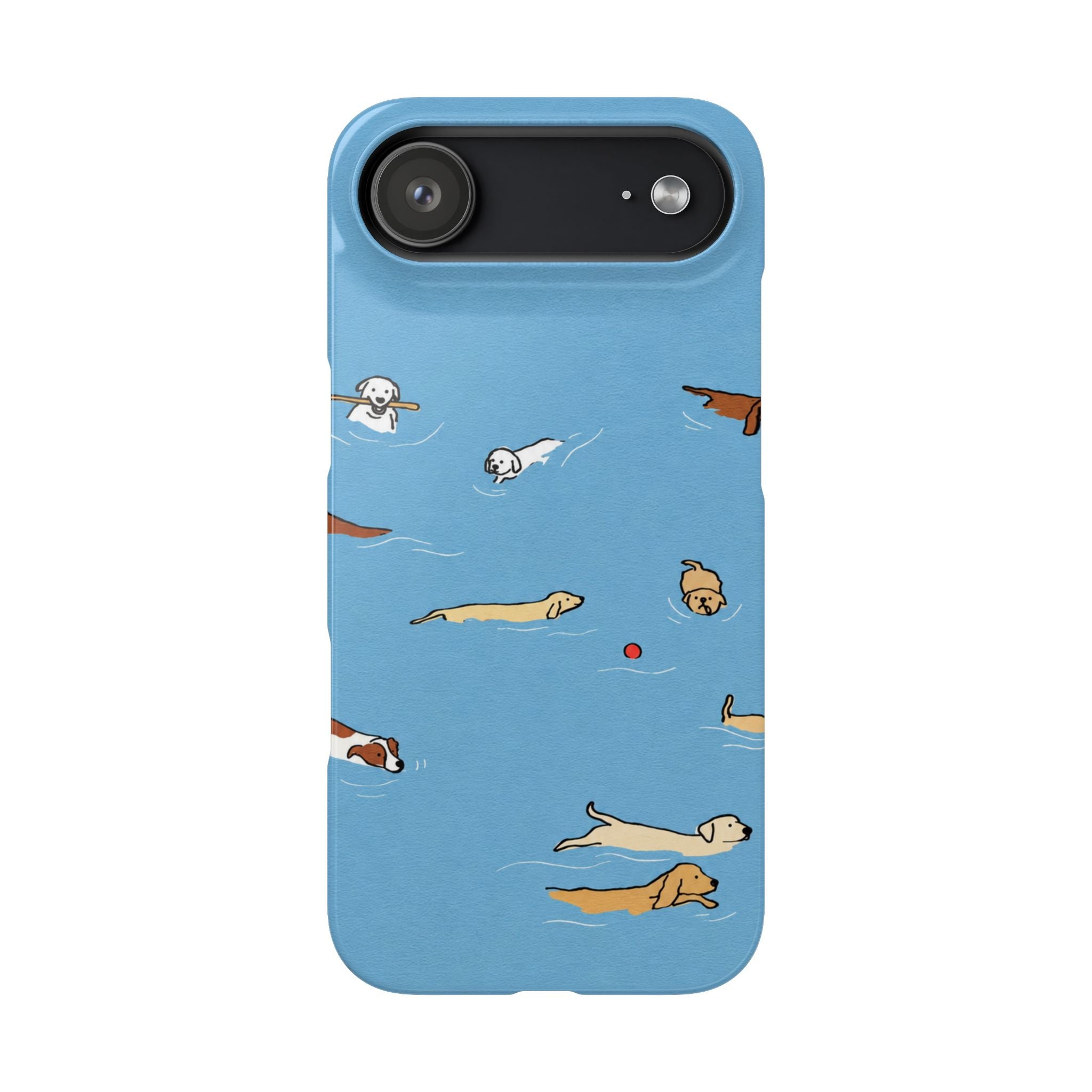 Swimming Dogs Phone Case