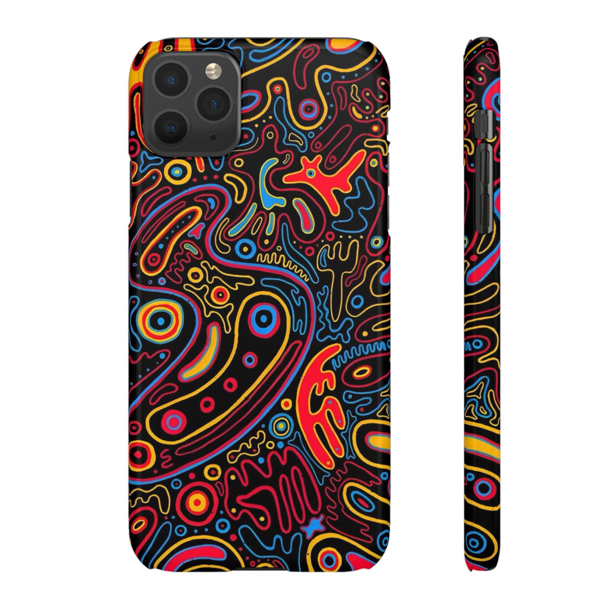 Neon Maze Phone Case