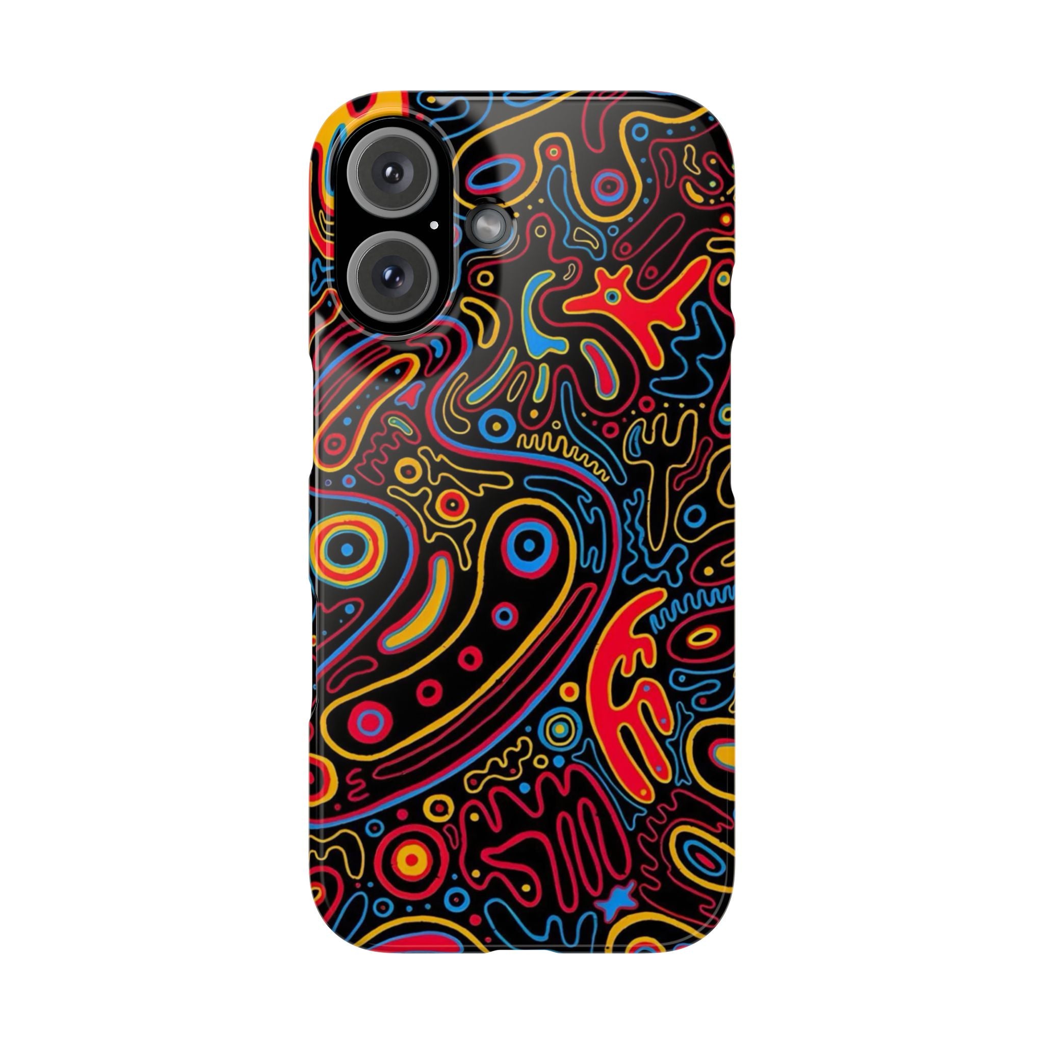 Neon Maze Phone Case