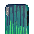 Liquid Emerald – Abstract Drip Phone Case