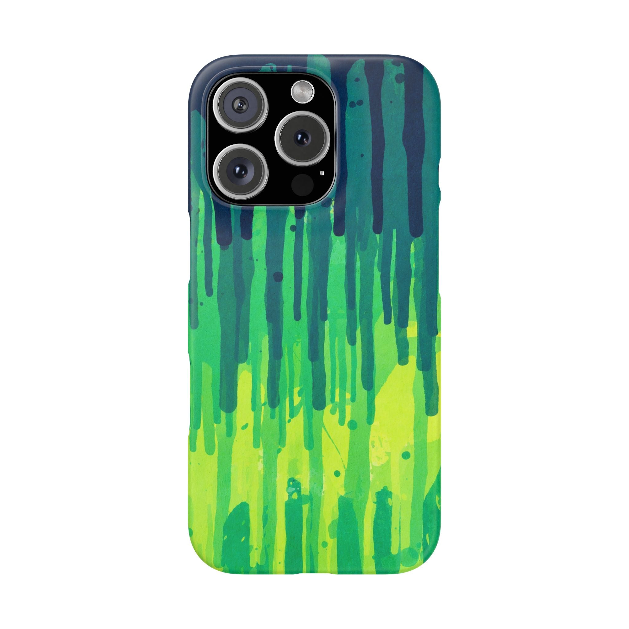 Liquid Emerald – Abstract Drip Phone Case