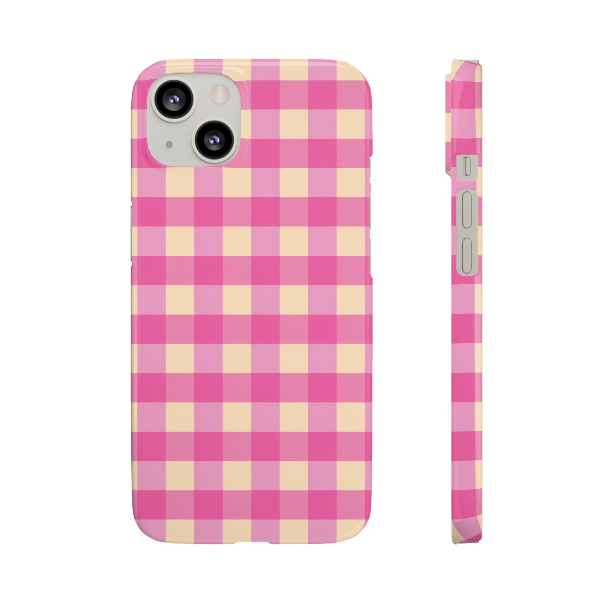 Pink Gingham Phone Case