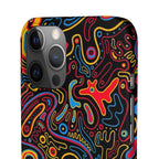 Neon Maze Phone Case