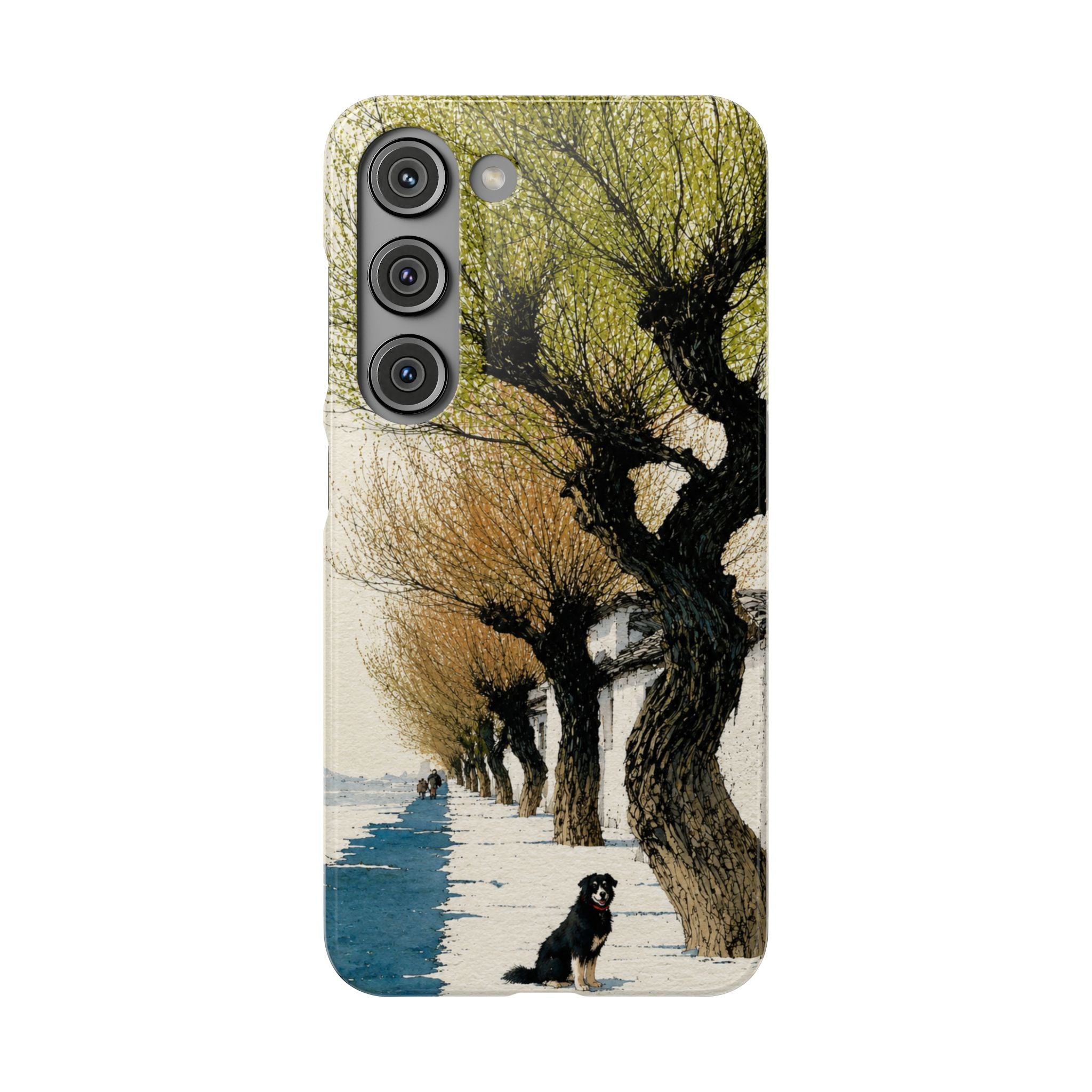 Serene Willow Landscape Phone Case