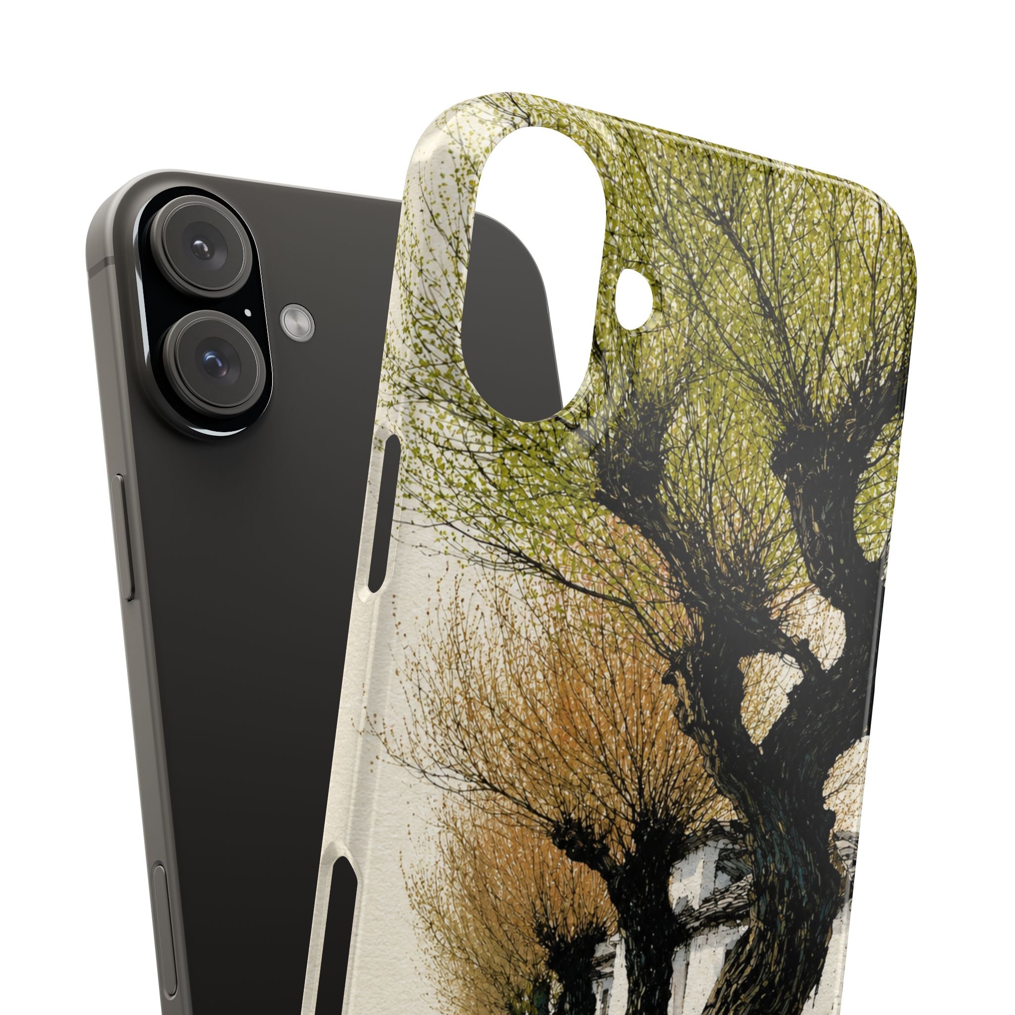 Serene Willow Landscape Phone Case