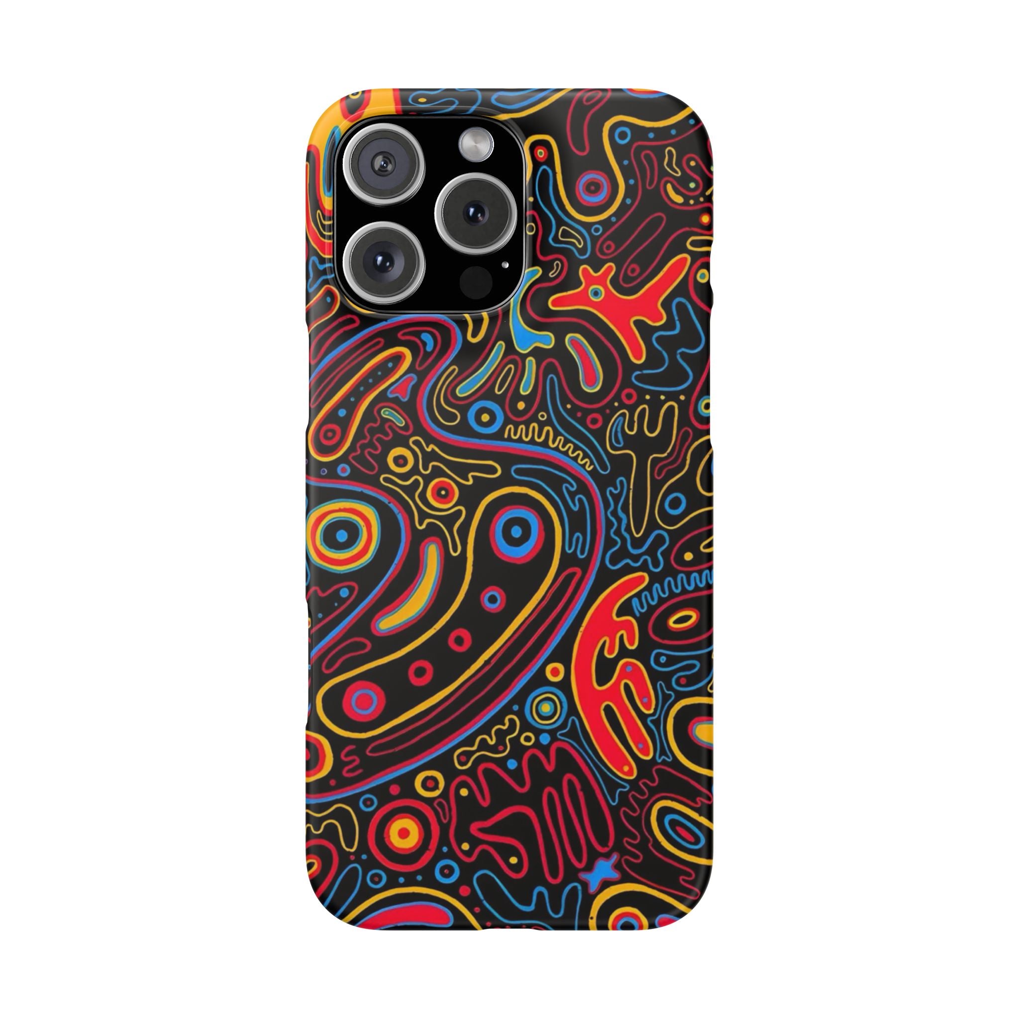 Neon Maze Phone Case