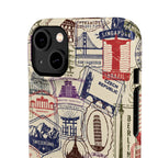 Vintage Travel Stamps Phone Case