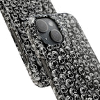 Black and White Skull Pattern Phone Case
