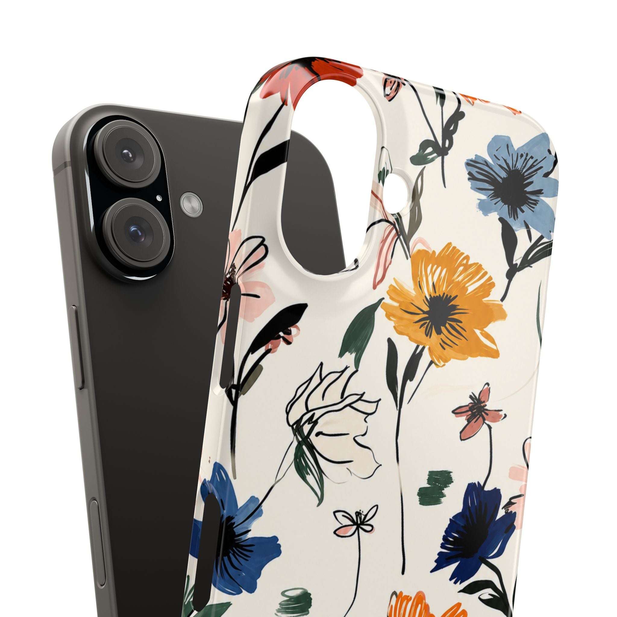 Wildflower Sketch Phone Case