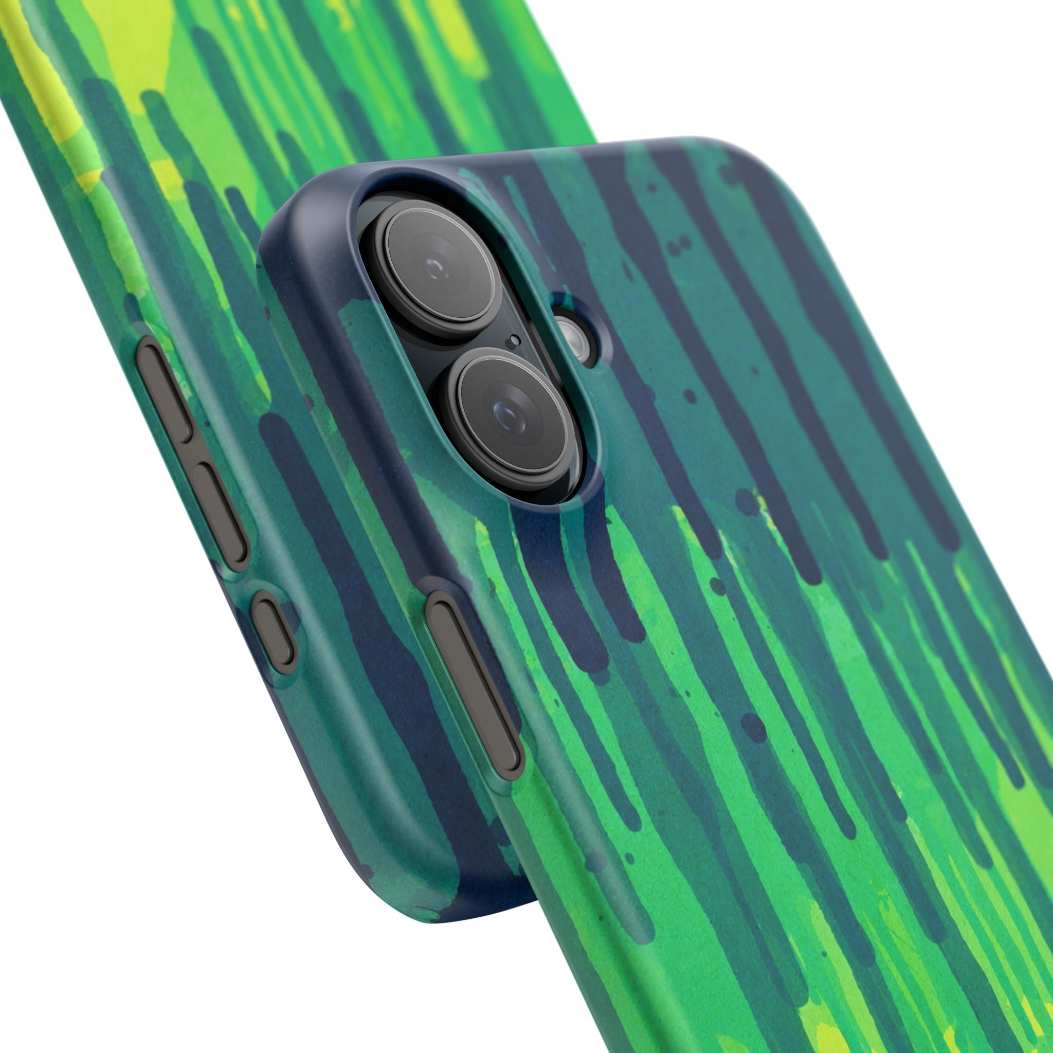 Liquid Emerald – Abstract Drip Phone Case