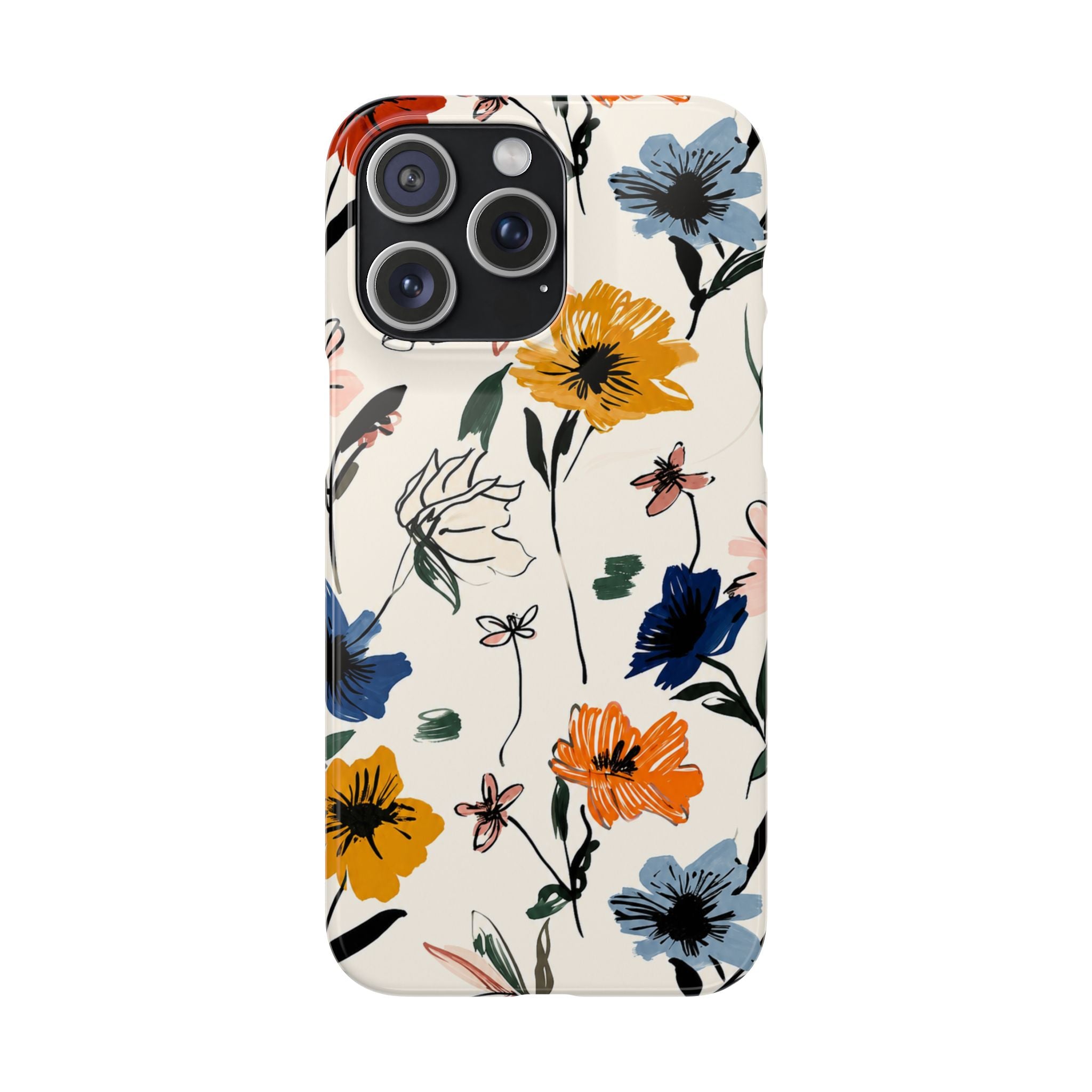 Wildflower Sketch Phone Case
