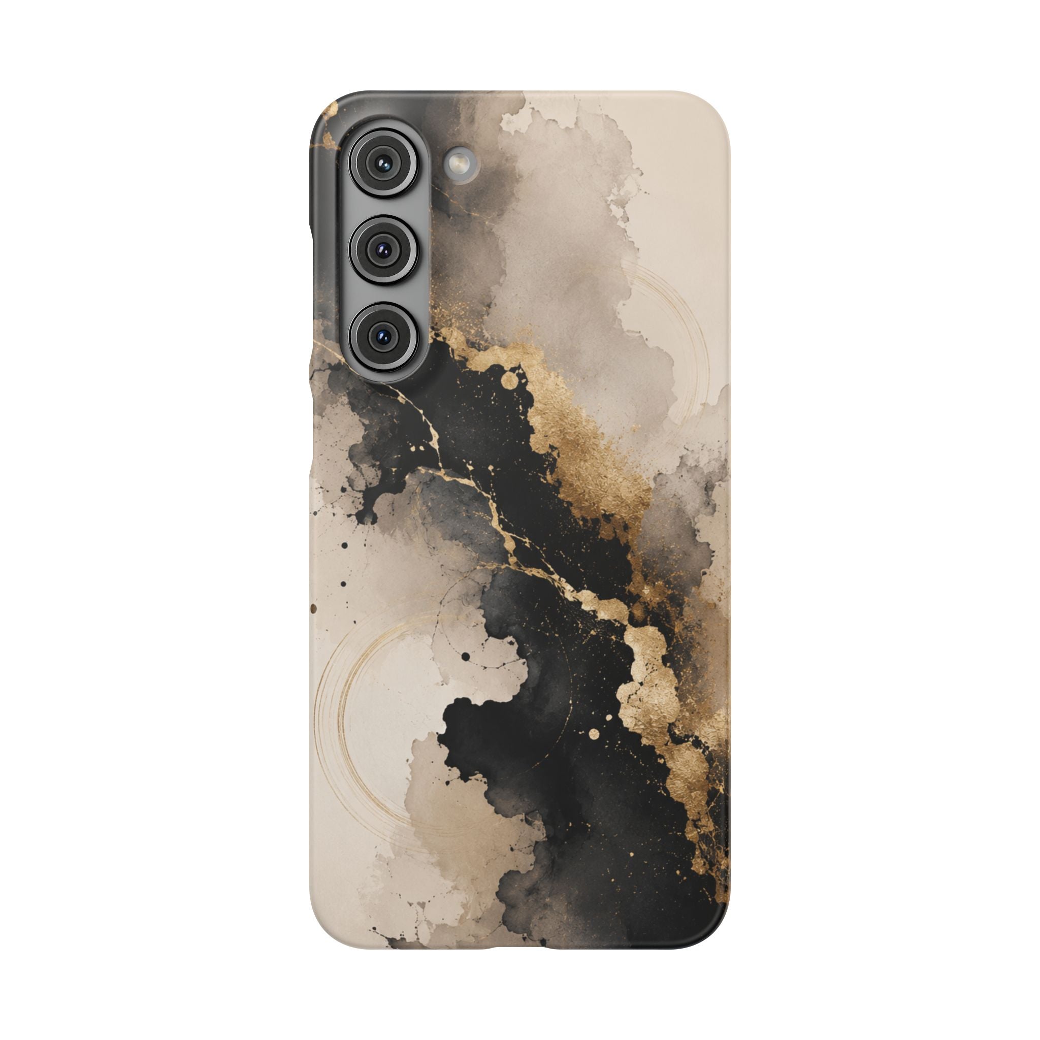 Midnight Gold Abstract Phone Case