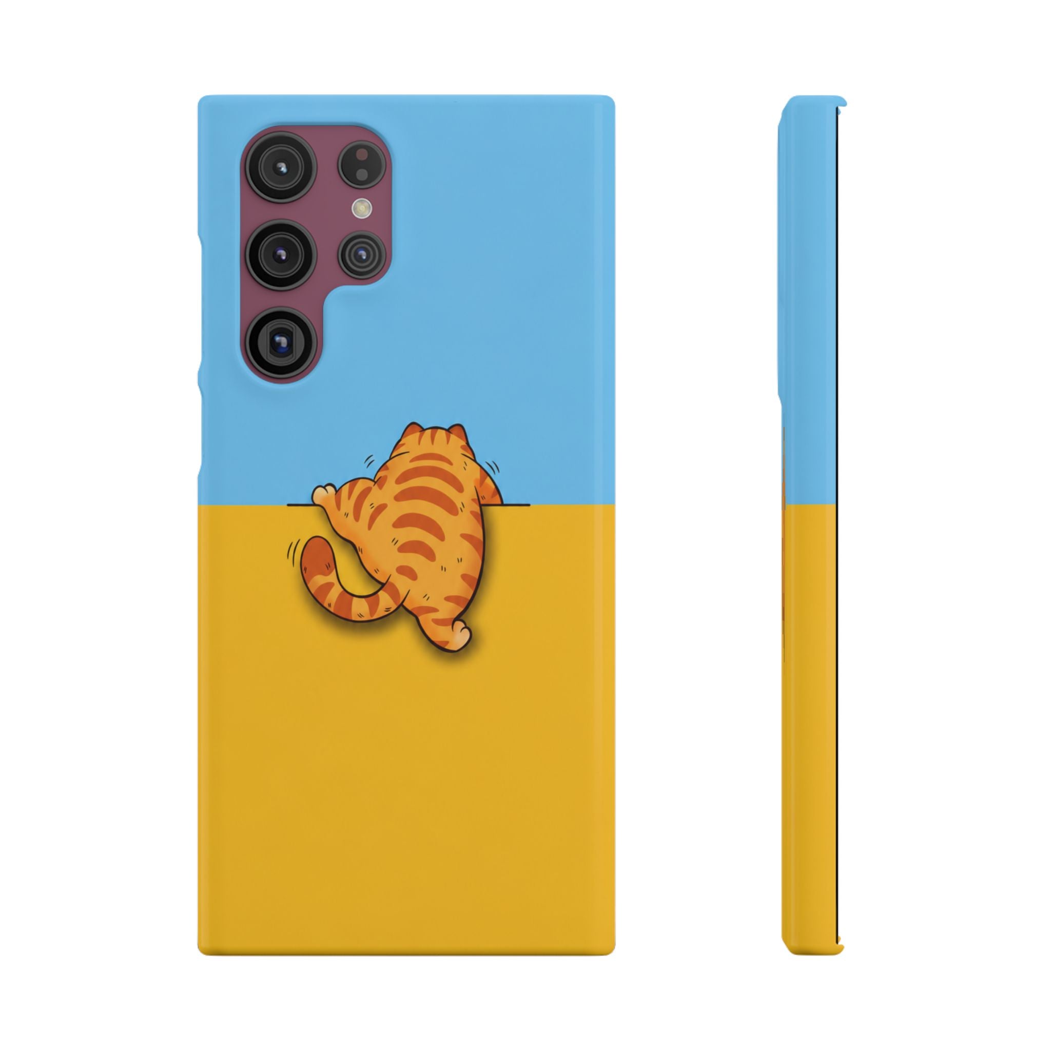 Peekaboo Orange Cat Phone Case