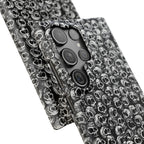Black and White Skull Pattern Phone Case