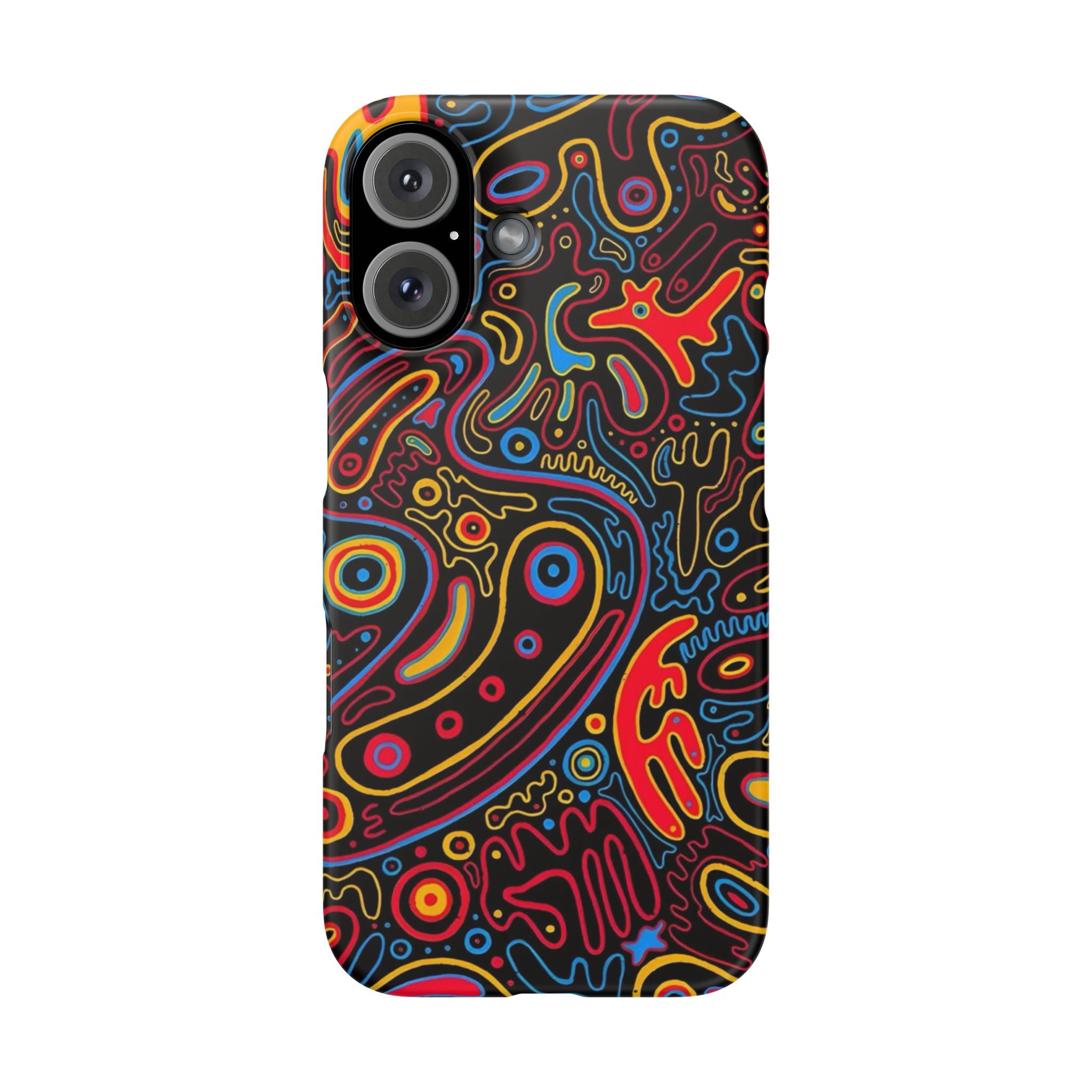 Neon Maze Phone Case