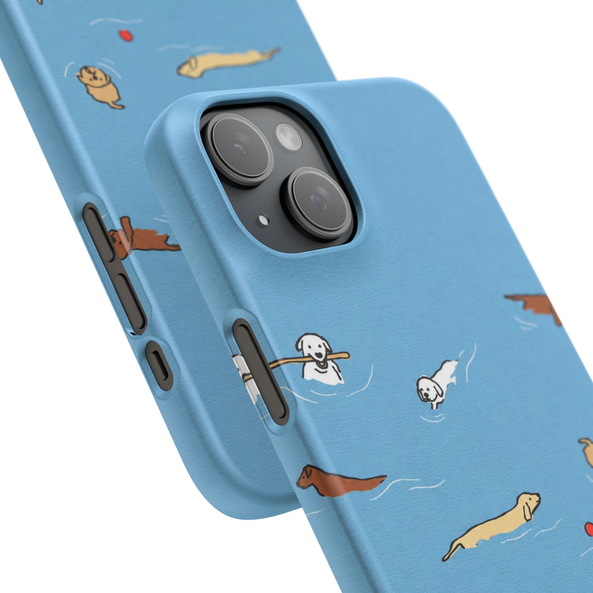 Swimming Dogs Phone Case