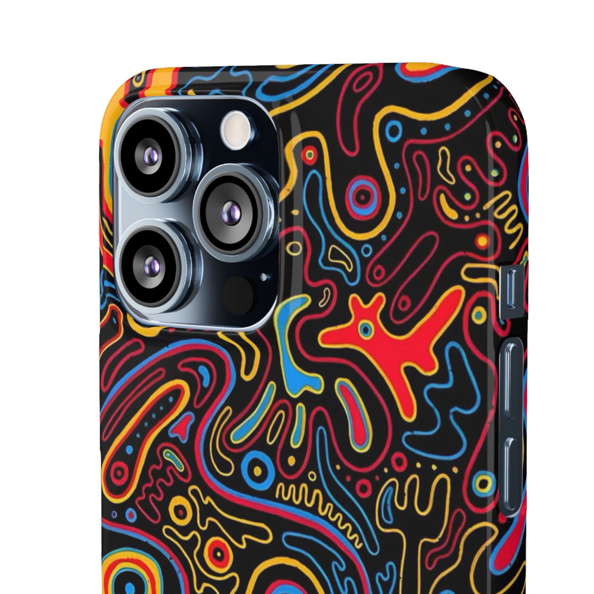 Neon Maze Phone Case