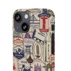 Vintage Travel Stamps Phone Case
