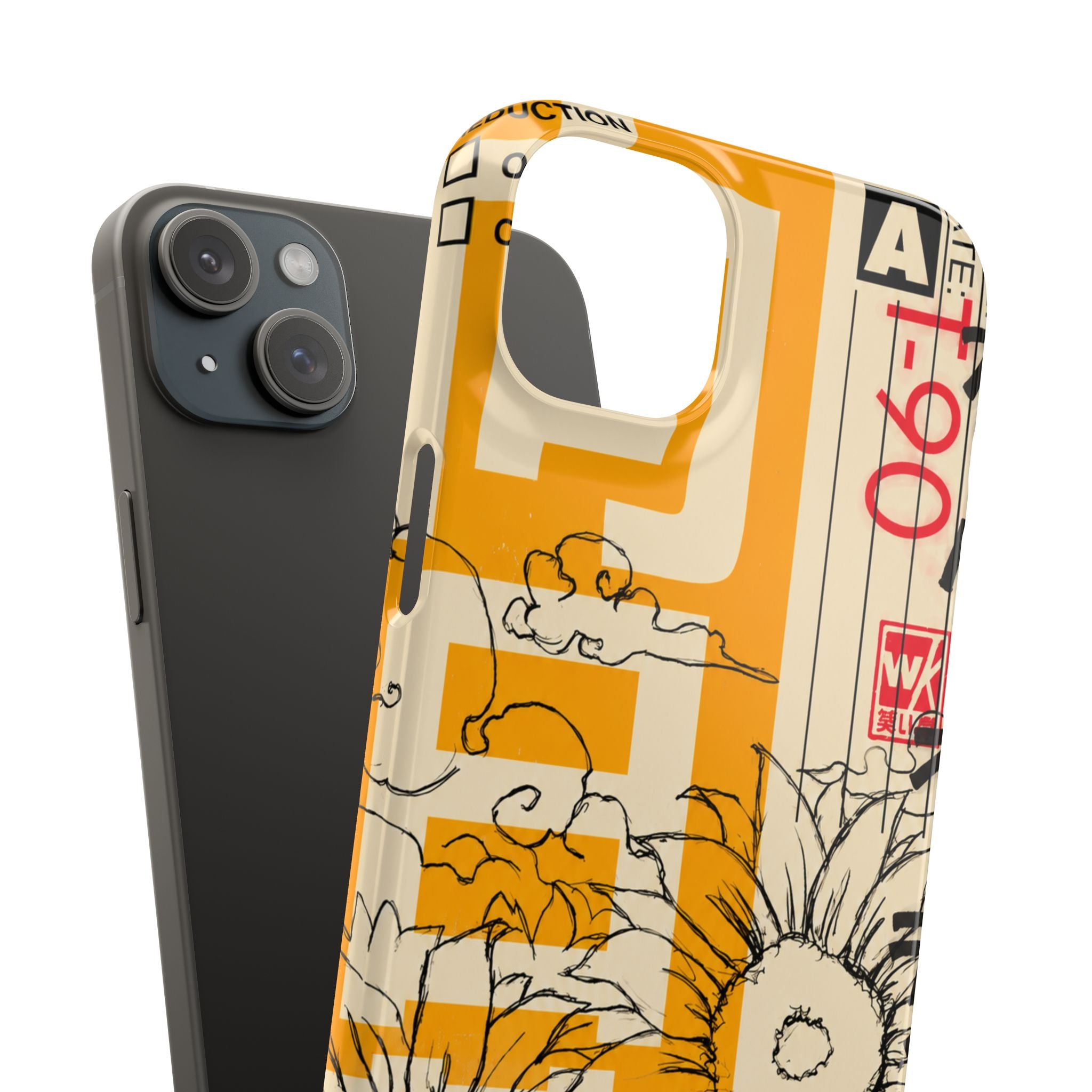 Retro Cassette Floral Phone Case