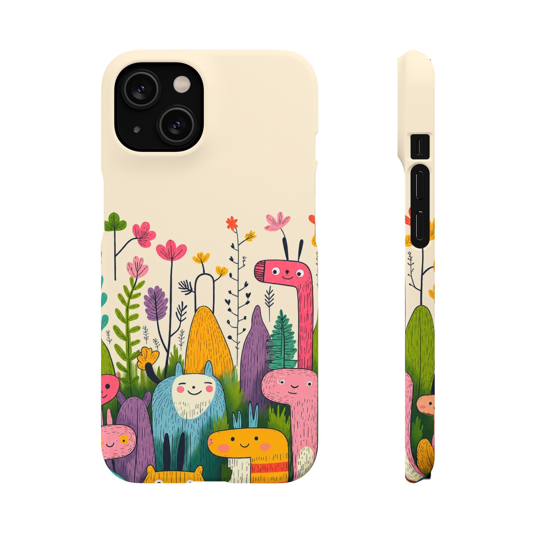Cute Monster Garden Phone Case