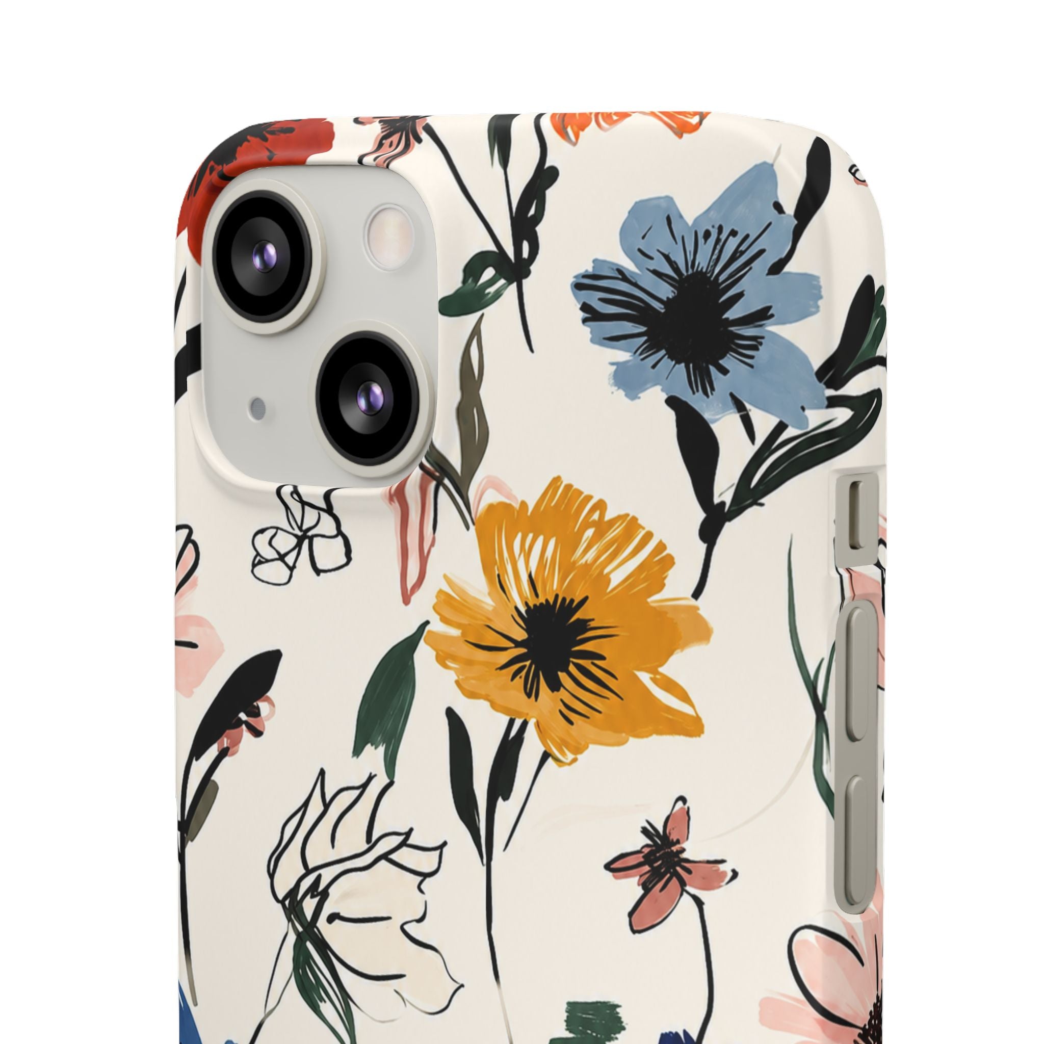 Wildflower Sketch Phone Case