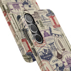 Vintage Travel Stamps Phone Case