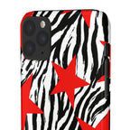 Retro Zebra Stars Phone Case