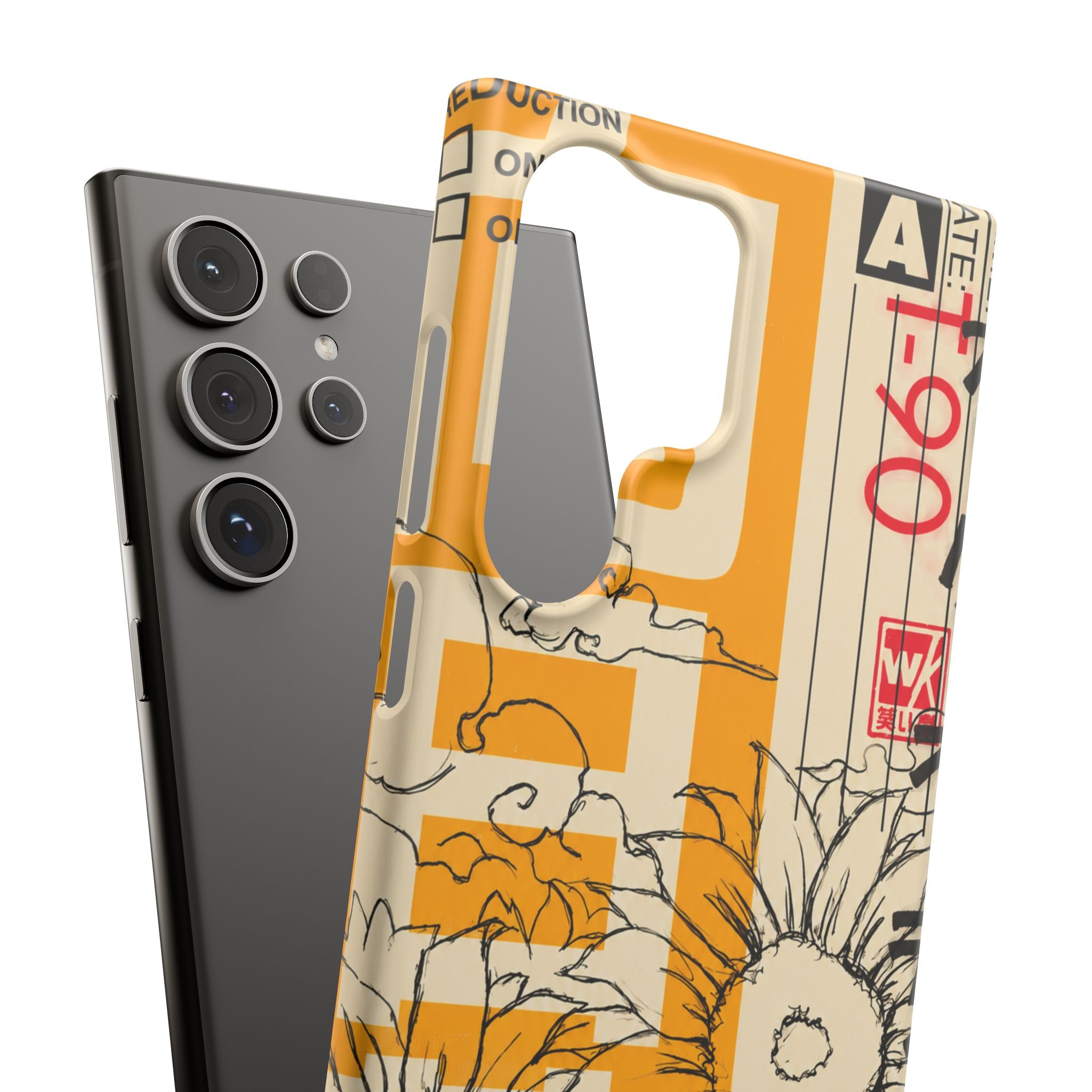 Retro Cassette Floral Phone Case