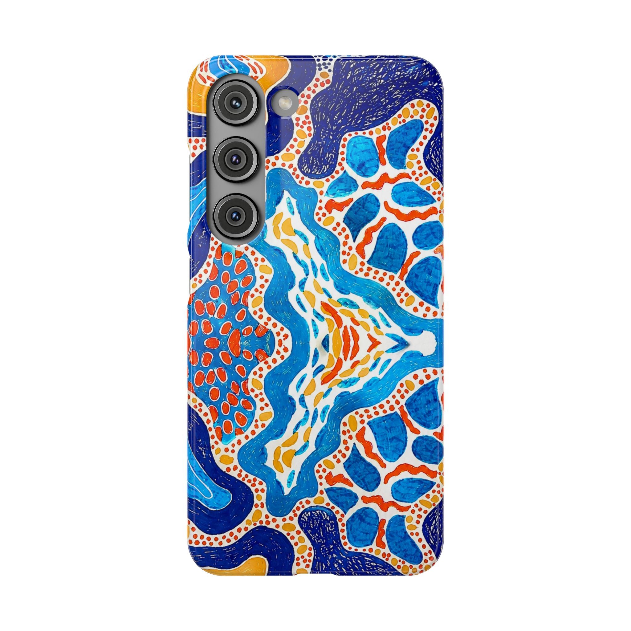 Abstract Blue Pattern Phone Case