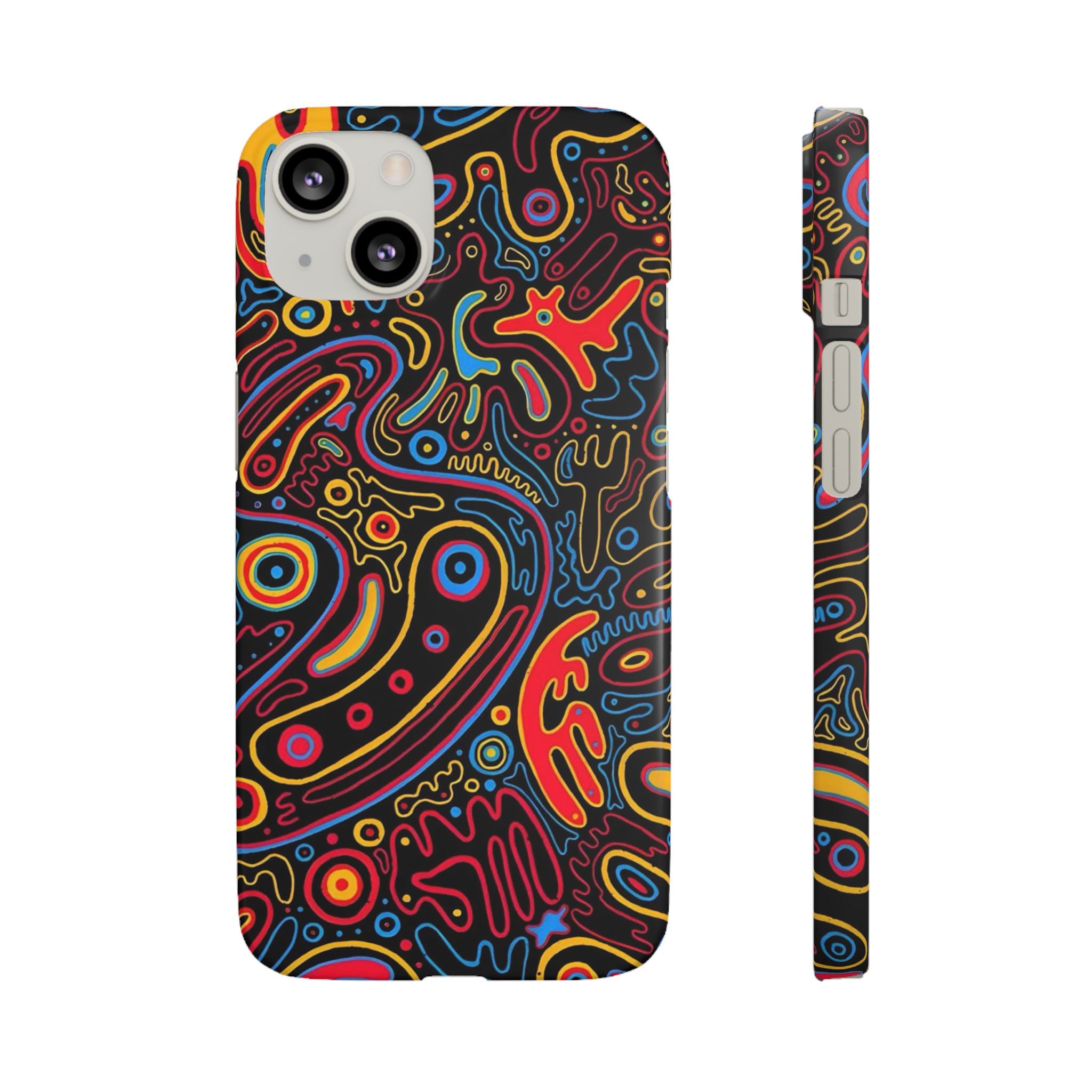Neon Maze Phone Case