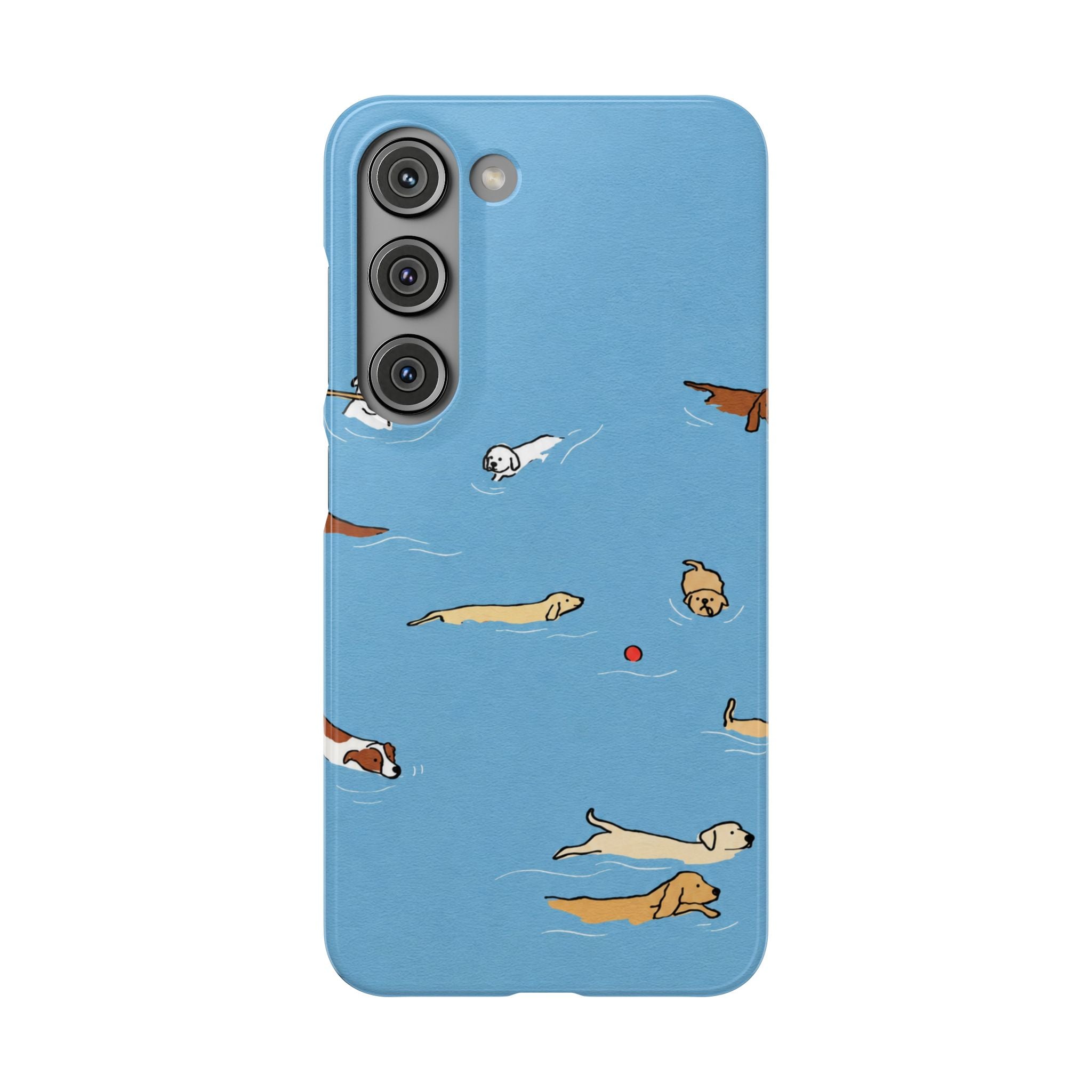 Swimming Dogs Phone Case