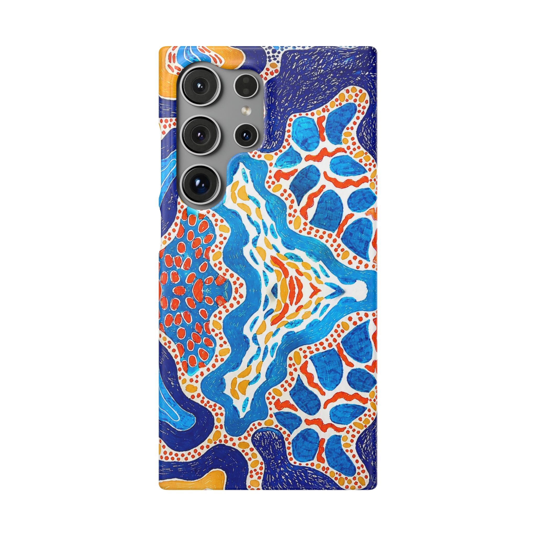 Abstract Blue Pattern Phone Case