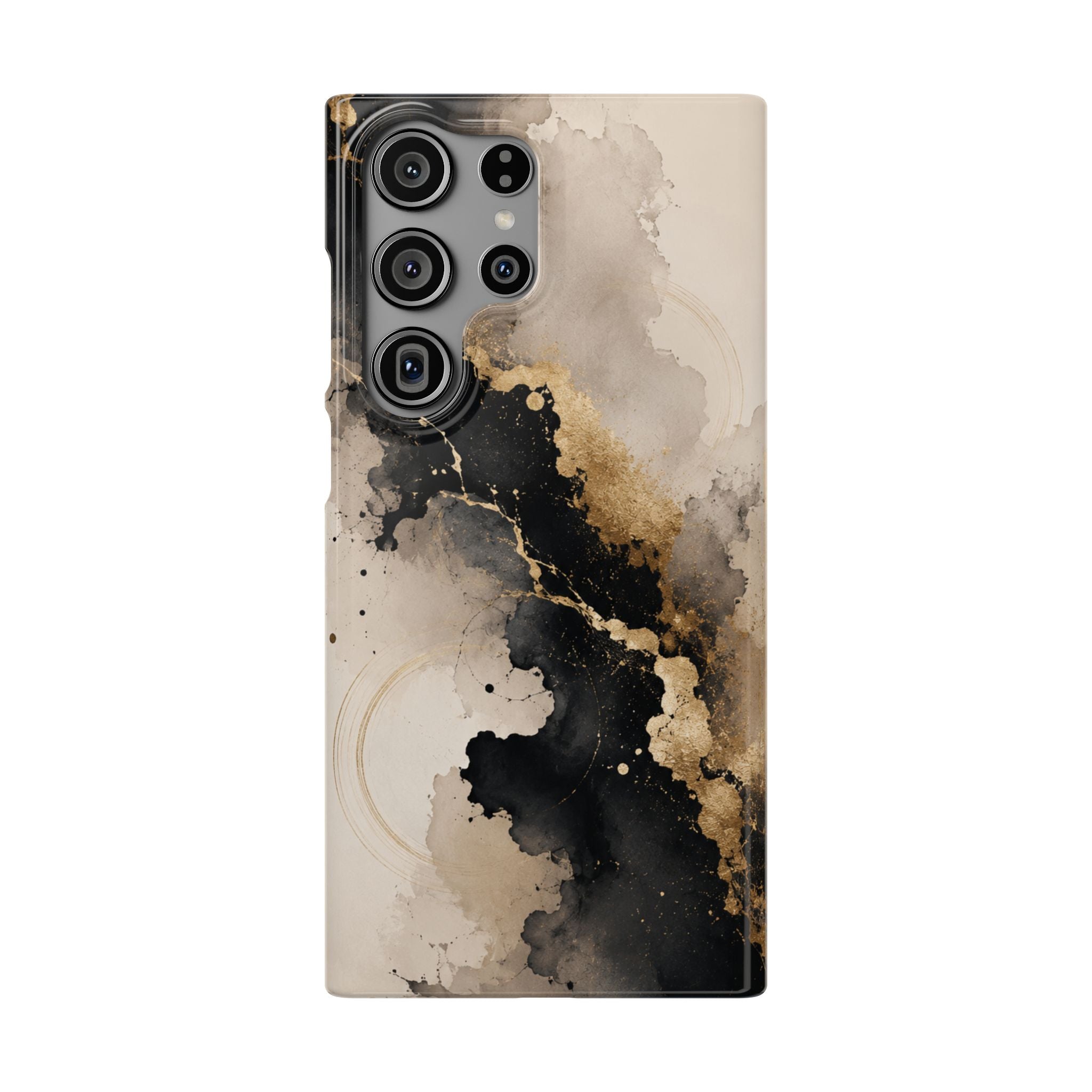 Midnight Gold Abstract Phone Case