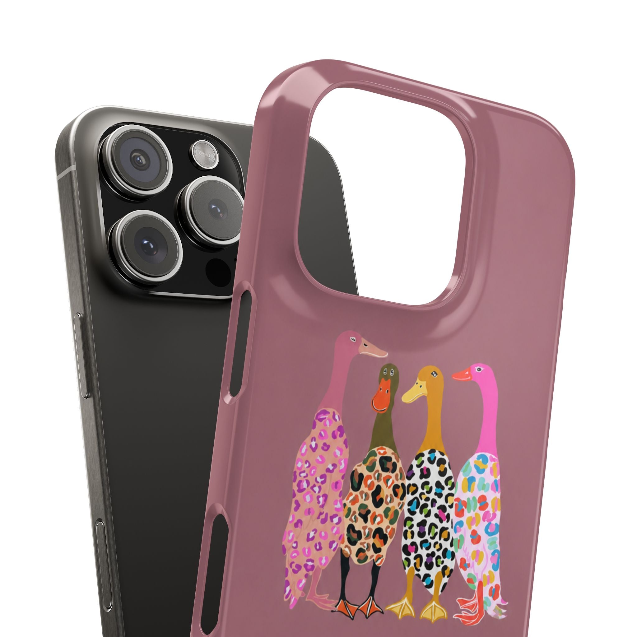 Colorful Leopard Ducks Phone Case