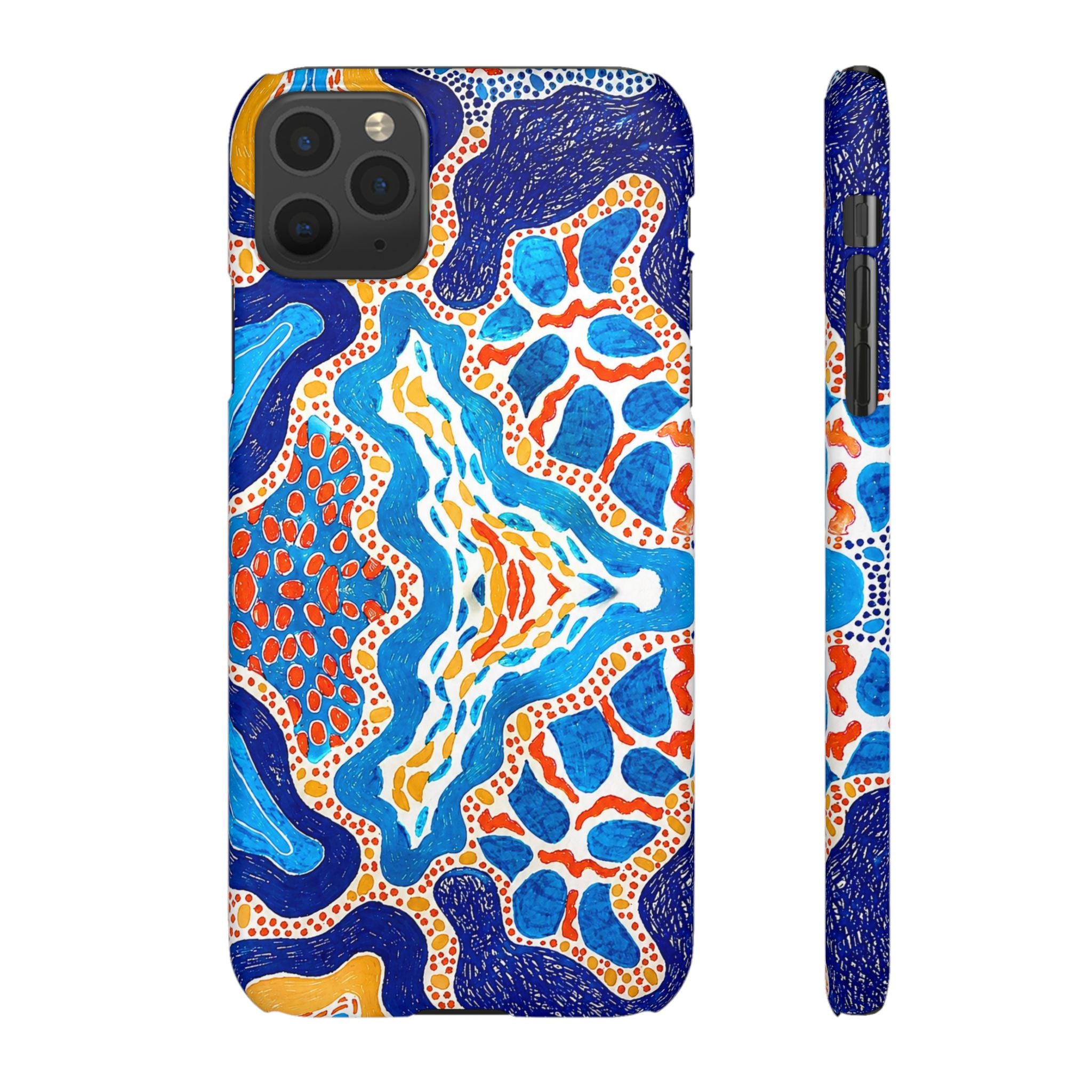 Abstract Blue Pattern Phone Case